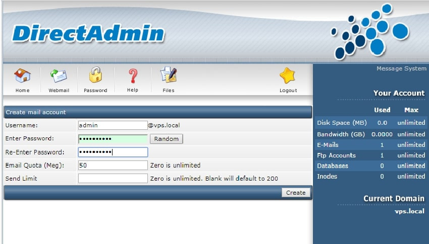 Gdata - [Hướng dẫn] Cách tạo Mail Local trên VPS để nhận thông tin đăng nhập Host trên DirectAdmin (4)