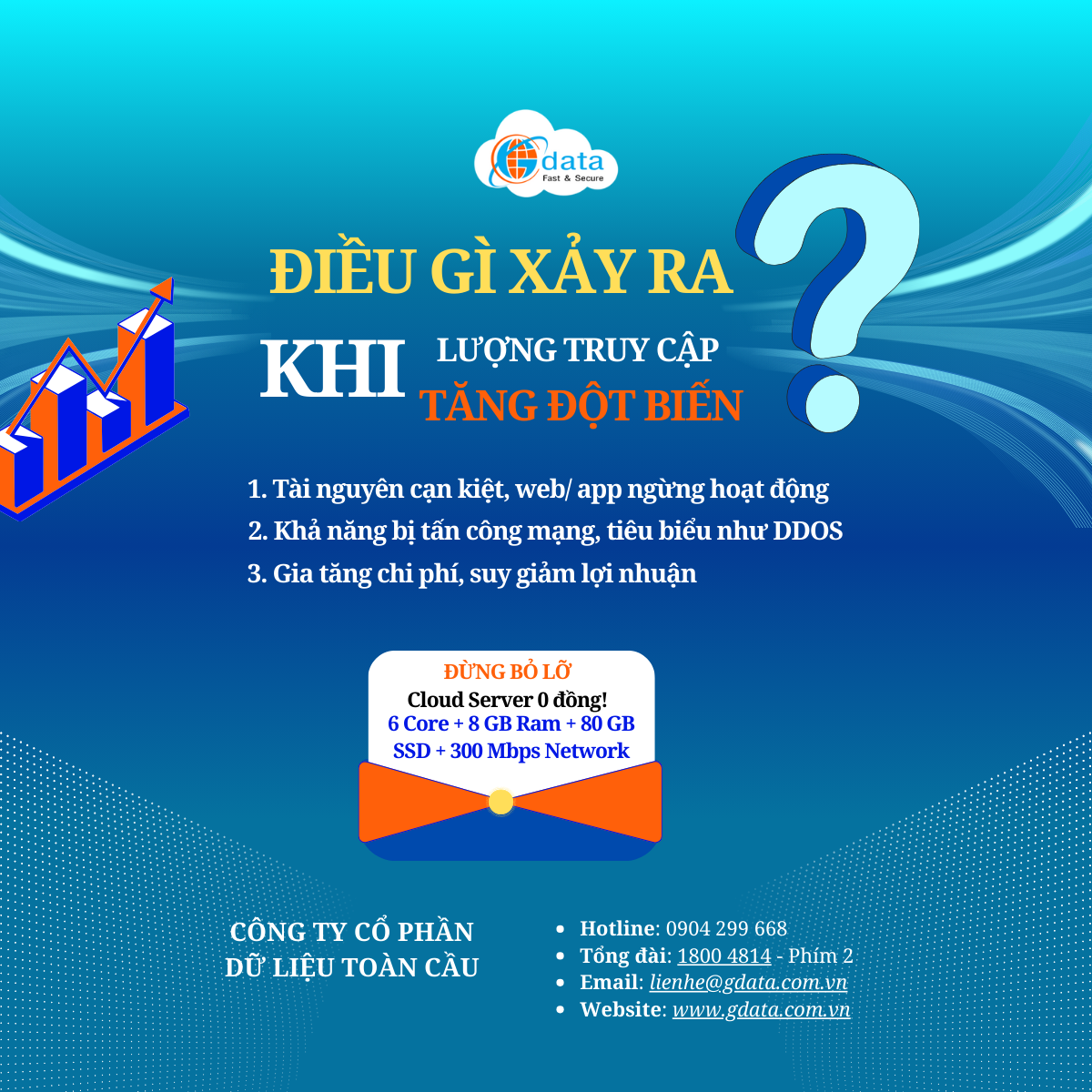 Cách xử lý khi lưu lượng truy cập tăng