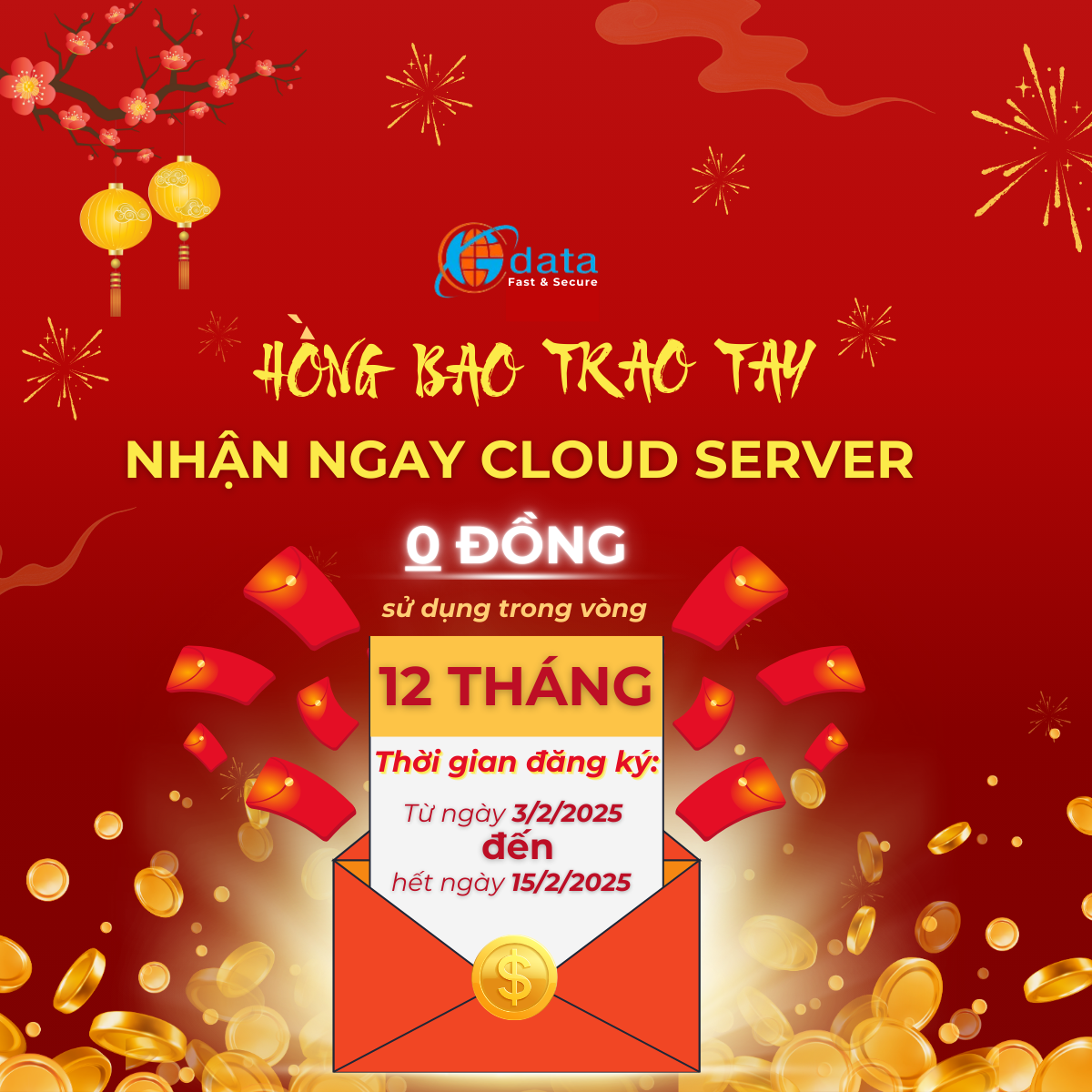 Nhận hồng bao cloud server 0 đồng