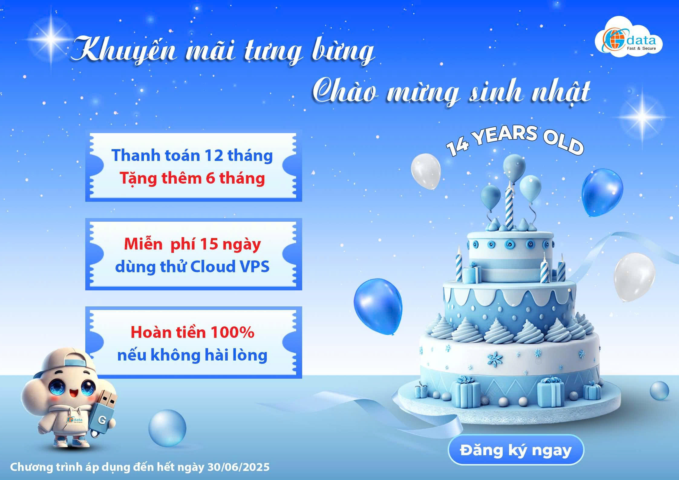 Thuê VPS tại GDATA vô cùng ưu đãi
