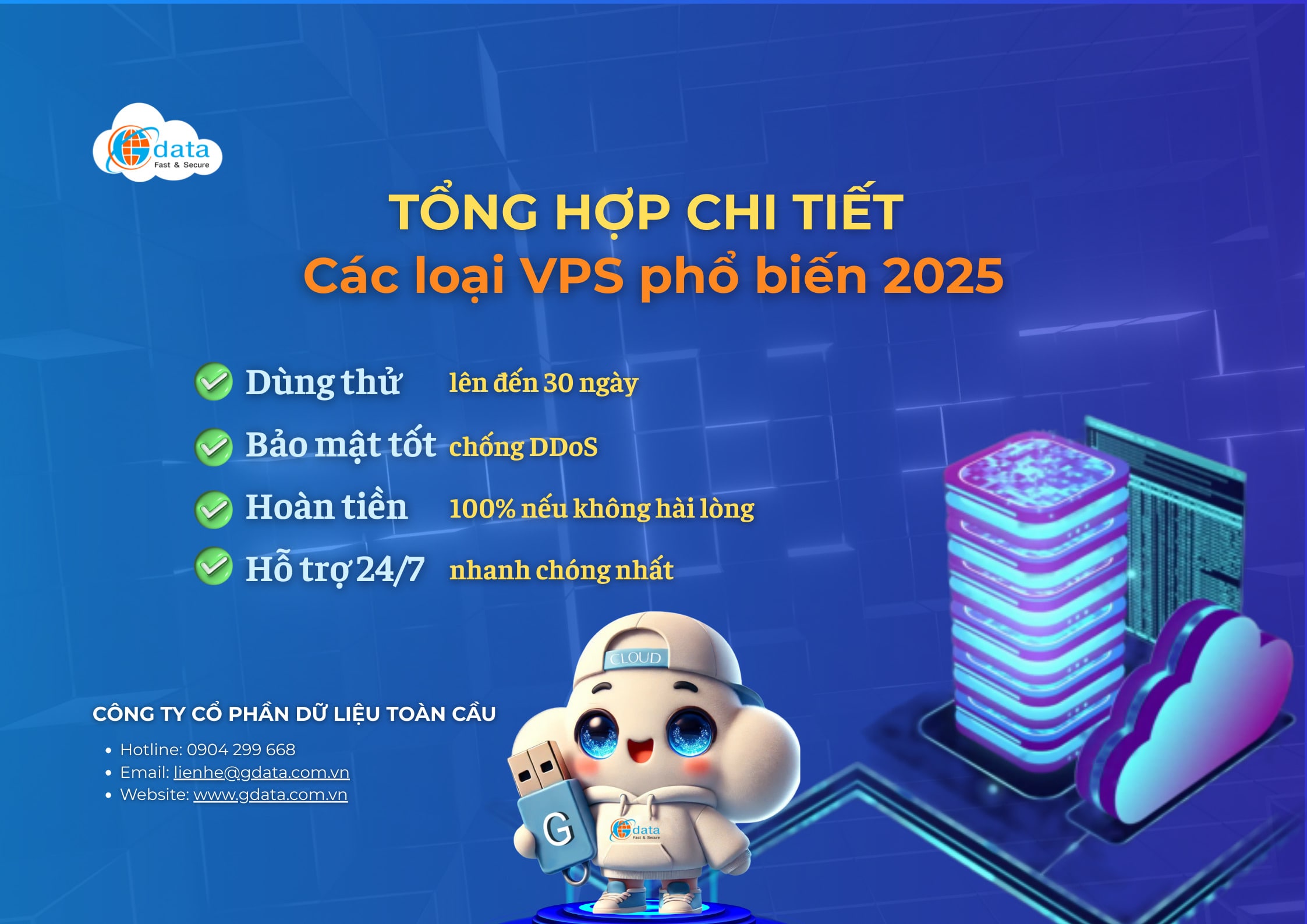 Các loại server vps phổ biến