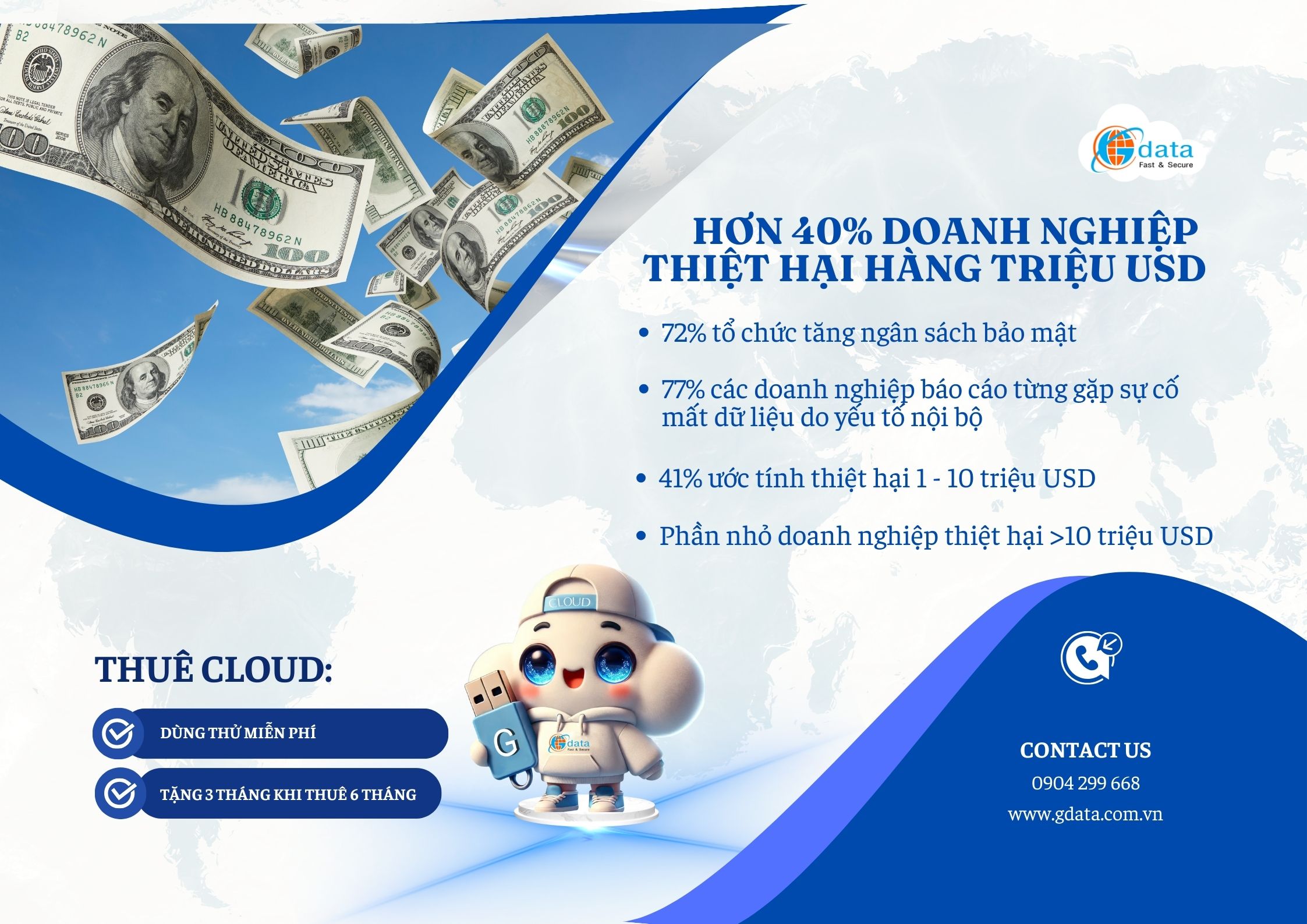Tổ chức thiệt hại lên đến triệu USD